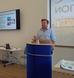 Doctor Andrew Grounds presents findings from the research
